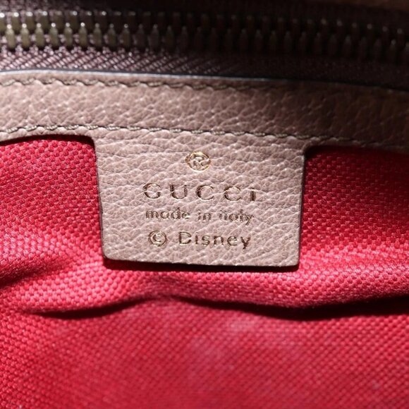 GUCCI GG Supreme Disney Collaboration Backpack PVC Beige Gold 552884 Auth141154M - Picture 11 of 16